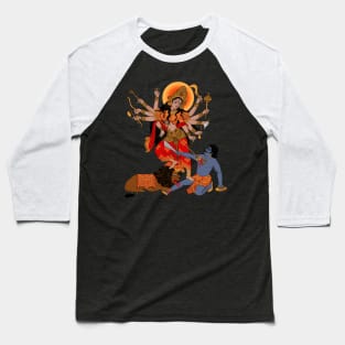 Goddess of Power : Durga (color) Baseball T-Shirt